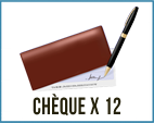 Paiement par chèque (12 Mensualités)